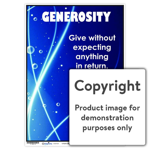 Generosity Wall Charts And Posters