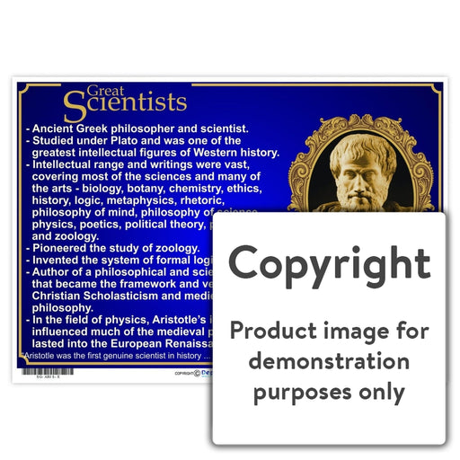 Great Scientists: Aristotle Wall Charts And Posters
