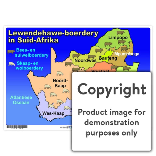 Lewendehawe-Boerdery In Suid-Afrika Wall Charts And Posters