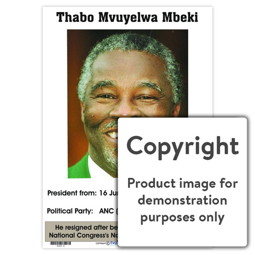 Thabo Mvuyelwa Mbeki - English Wall Charts And Posters