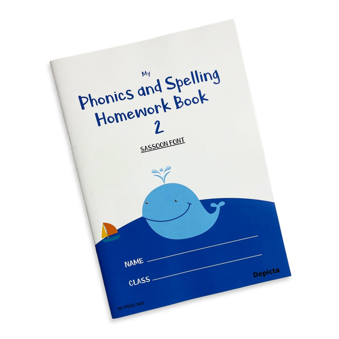 My Phonics and Spelling Homework Book 2 — Sassoon Font