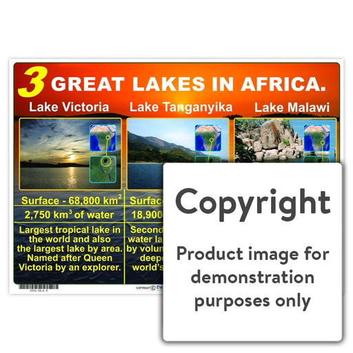 3 Great Lakes In Africa Wall Charts And Posters