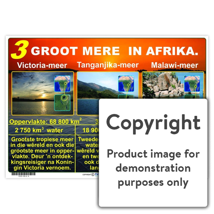3 Groot Mere In Afrika Wall Charts And Posters