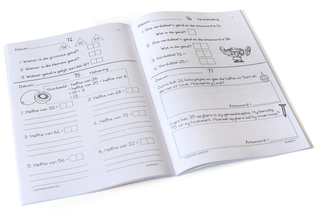 Wiskunde Genot Huiswerkboek - Graad 2