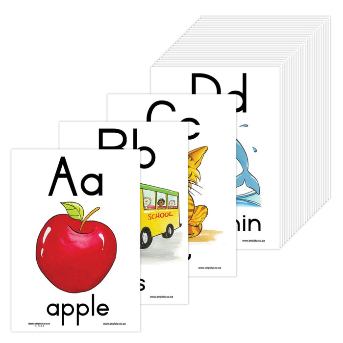 A - Z Alphabet: A4 Wall Charts And Posters