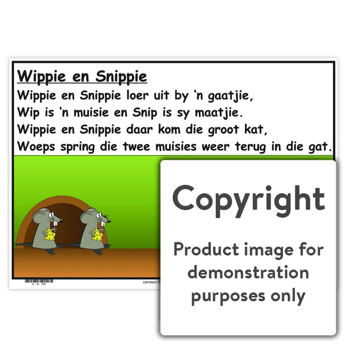 Afrikaanse Rympies: Wippie En Snippie Wall Charts And Posters