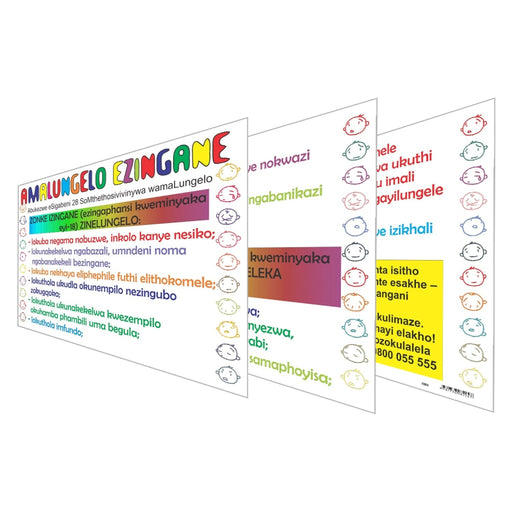 Amalungelo Ezingane (Childrens Rights) Wall Charts And Posters