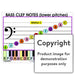Bass Clef Notes Wall Charts And Posters