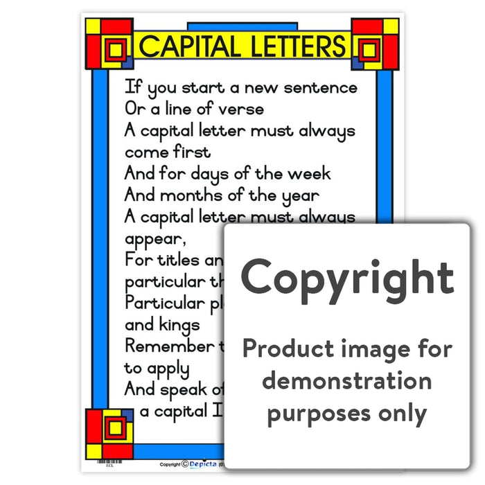 Capital Letters - Poem Wall Charts And Posters