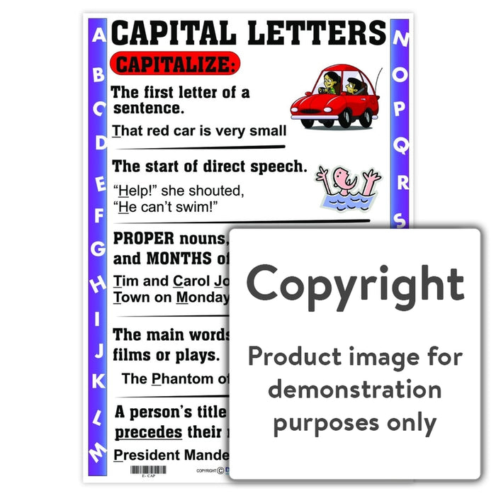 Capital Letters Wall Charts And Posters