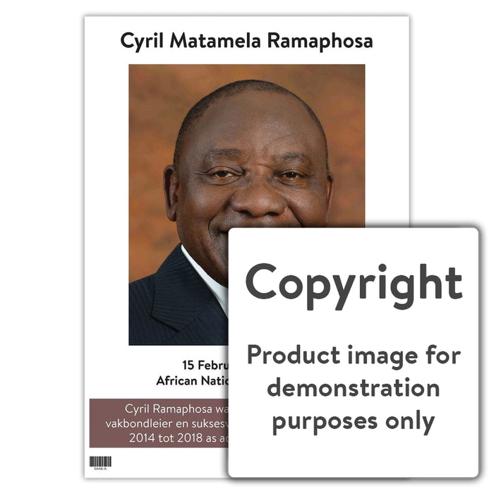 Cyril Matamela Ramaphosa - Afrikaans Wall Charts And Posters