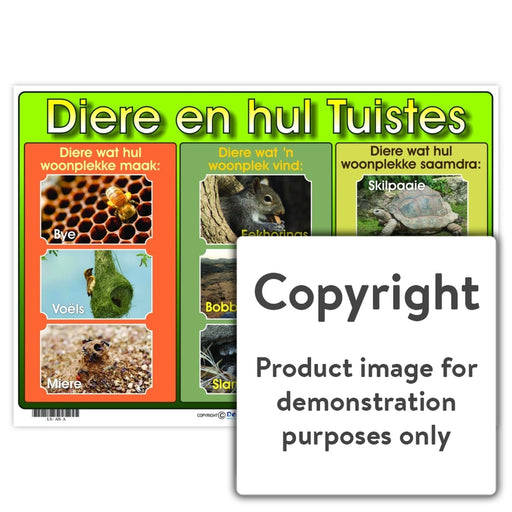 Diere En Hul Tuistes Wall Charts And Posters