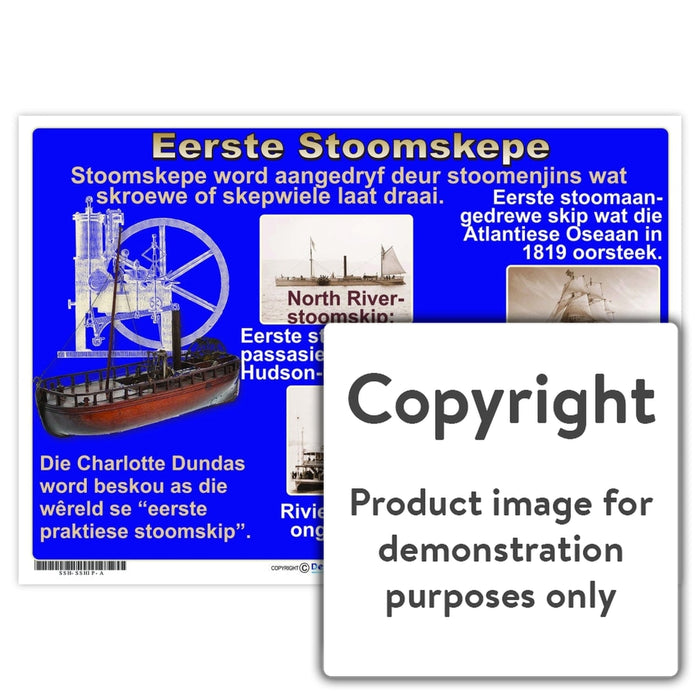 Eerste Stoomskepe Wall Charts And Posters