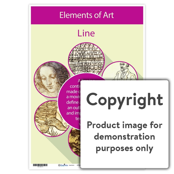 Elements Of Art - Line Wall Charts And Posters