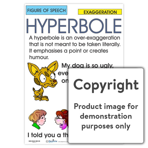 Figure Of Speech: Hyperbole Wall Charts And Posters