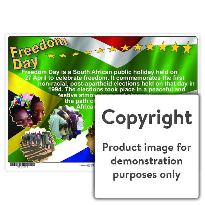 Freedom Day Wall Charts And Posters