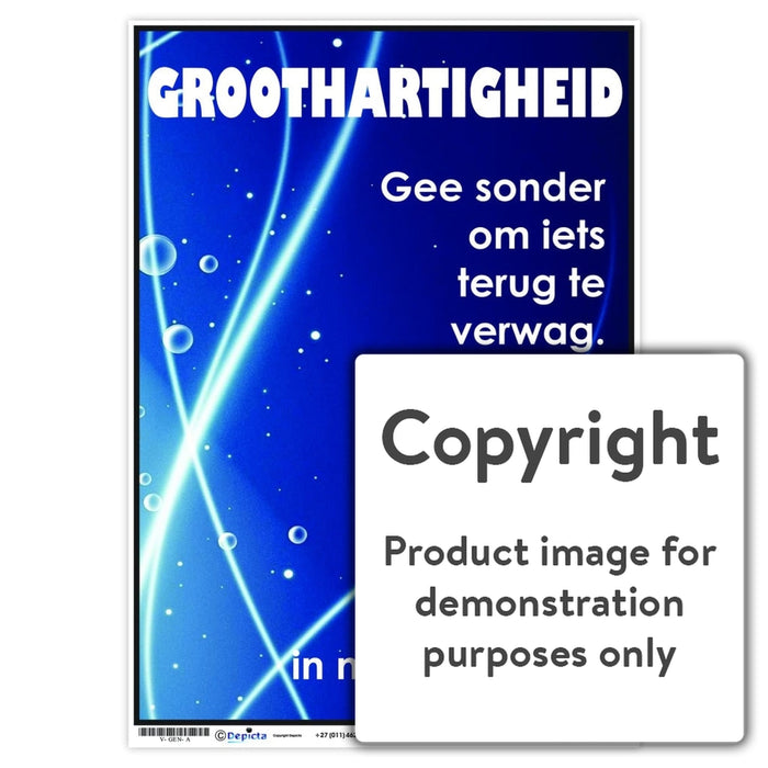 Groothartigheid Wall Charts And Posters