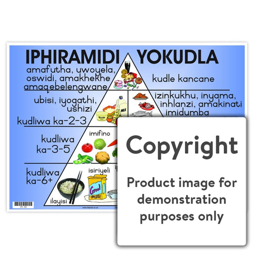 Iphiramidi Yokudla (Food Pyramid) Wall Charts And Posters