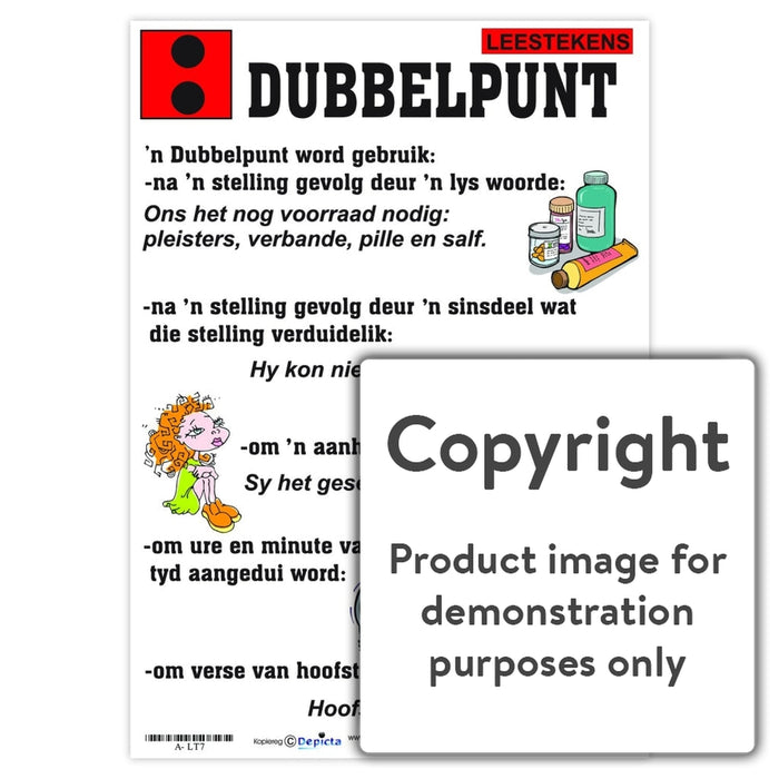 Leestekens: Dubbelpunt Wall Charts And Posters