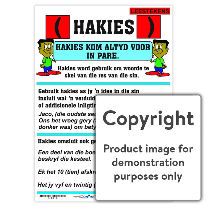 Leestekens: Hakies Wall Charts And Posters