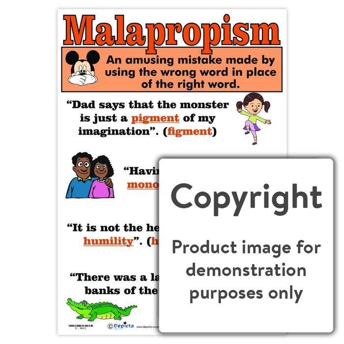 Malapropism Wall Charts And Posters