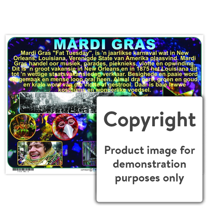 Mardi Gras Wall Charts And Posters