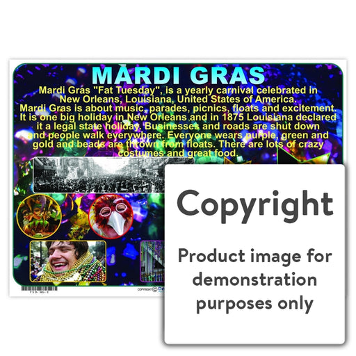 Mardi Gras Wall Charts And Posters
