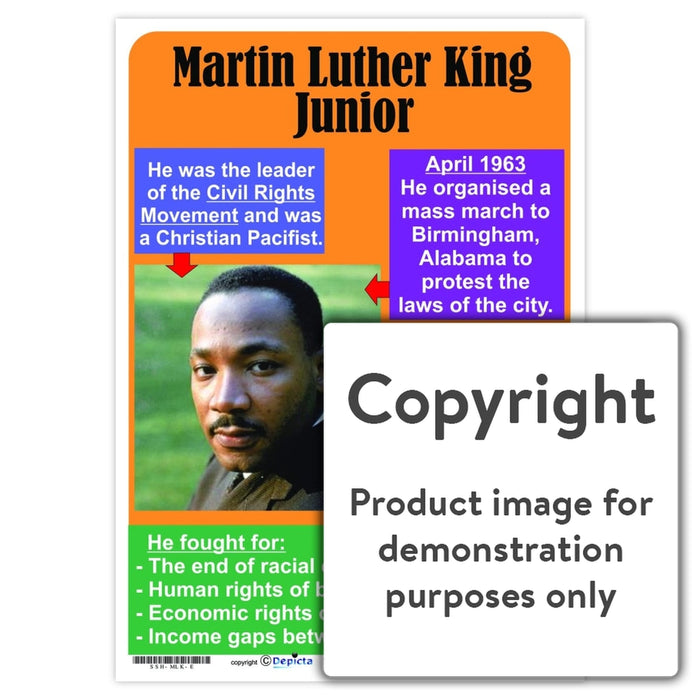 Martin Luther King Junior - English Wall Charts And Posters