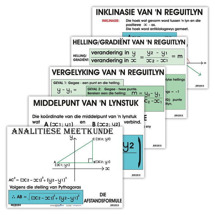 Meetkunde: Analitiese Meetkunde Wall Charts And Posters