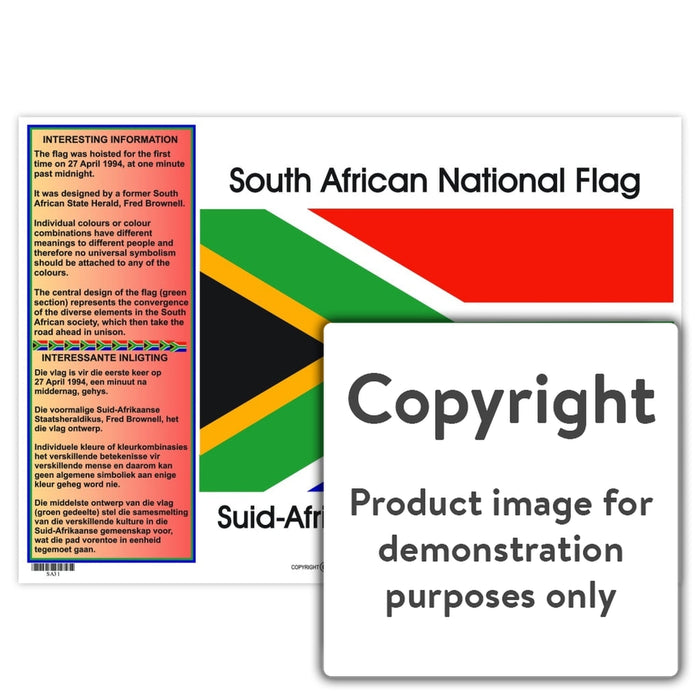 National Flag / Nasionale Vlag Wall Charts And Posters