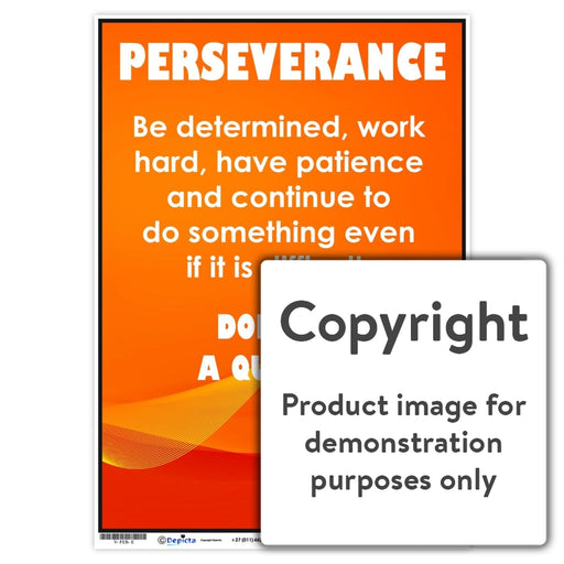 Perseverance Wall Charts And Posters