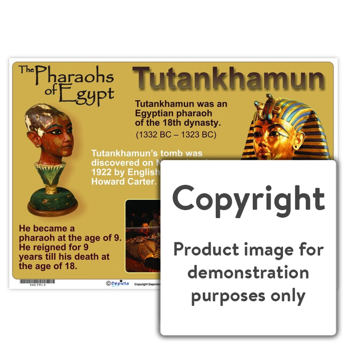 Pharoahs Of Egypt - Tutankhamun Wall Charts And Posters