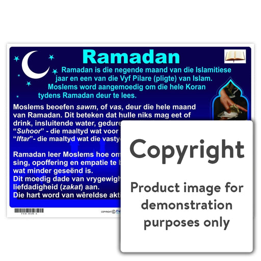 Ramadan ( Afrikaans ) Wall Charts And Posters