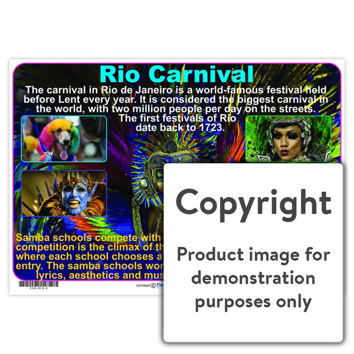 Rio Carnival Wall Charts And Posters