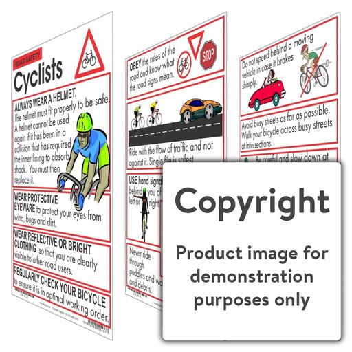Road Safety: Cyclists Wall Charts And Posters