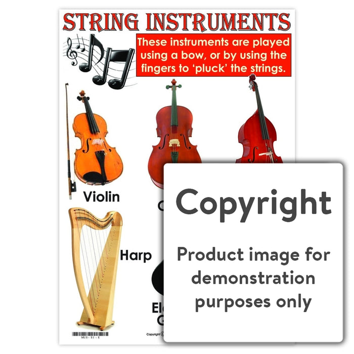 String Instruments Wall Charts And Posters