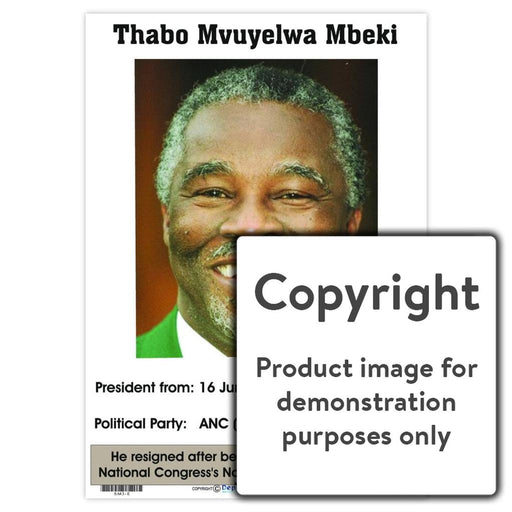 Thabo Mvuyelwa Mbeki - English Wall Charts And Posters
