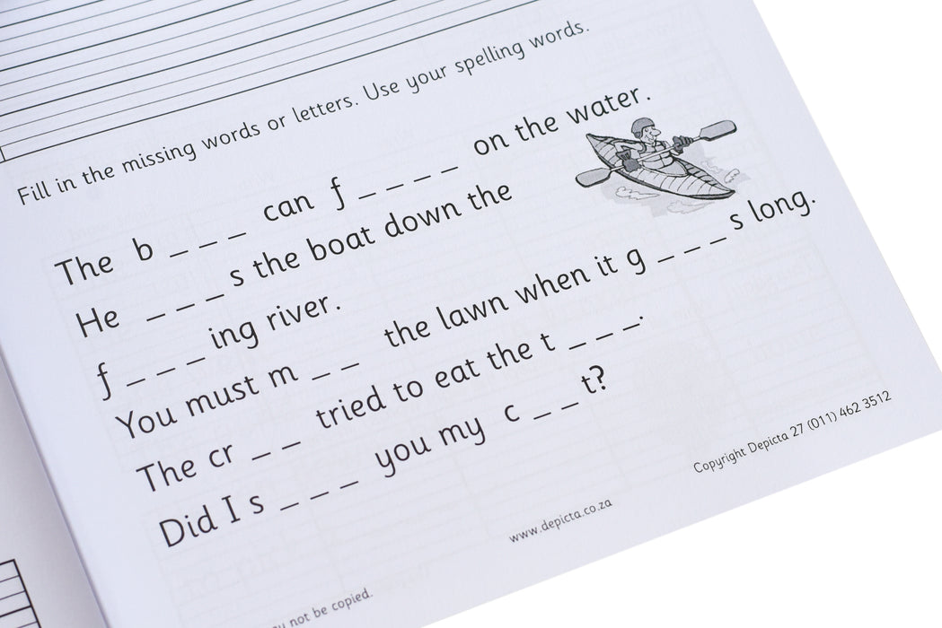 My Spelling Homework Book 2 — Sassoon Font