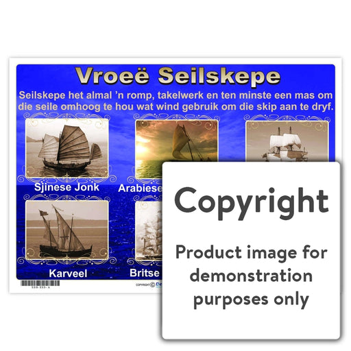 Vroeë Seilskepe Wall Charts And Posters