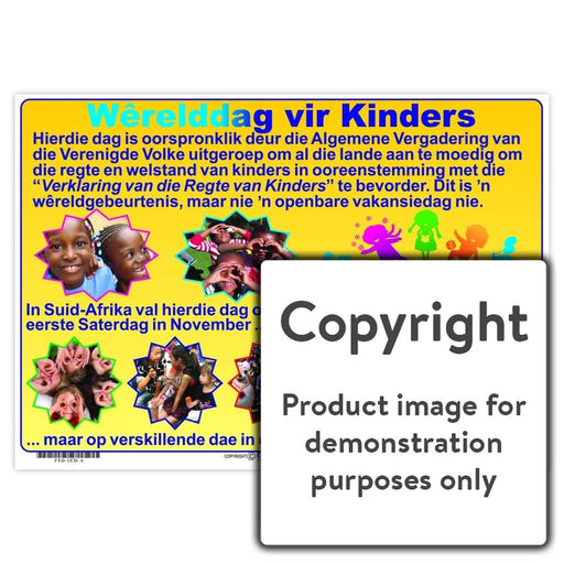 Wêrelddag Vir Kinders Wall Charts And Posters