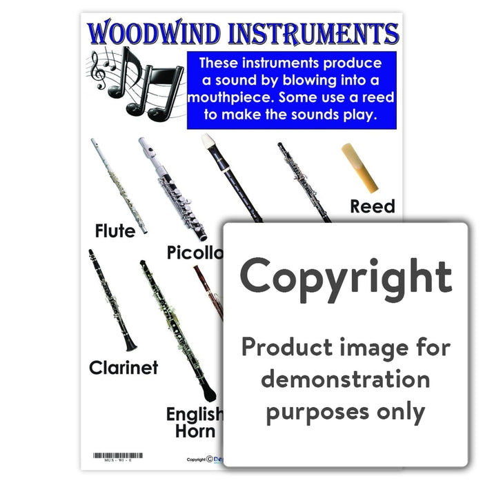 Woodwind Instruments Wall Charts And Posters