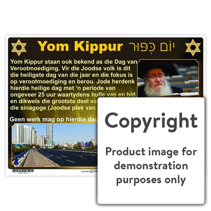 Yom Kippur Wall Charts And Posters
